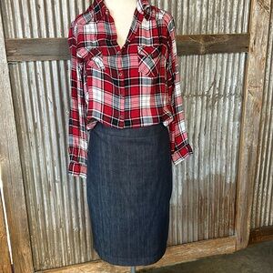 J. Crew denim skirt size 2